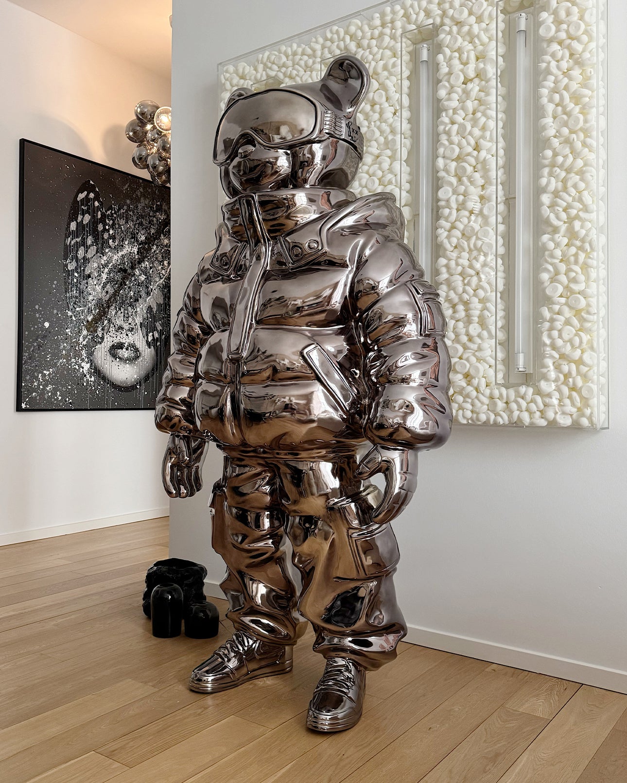 SCULPTURE ABWE 200CM / DARK CHROME