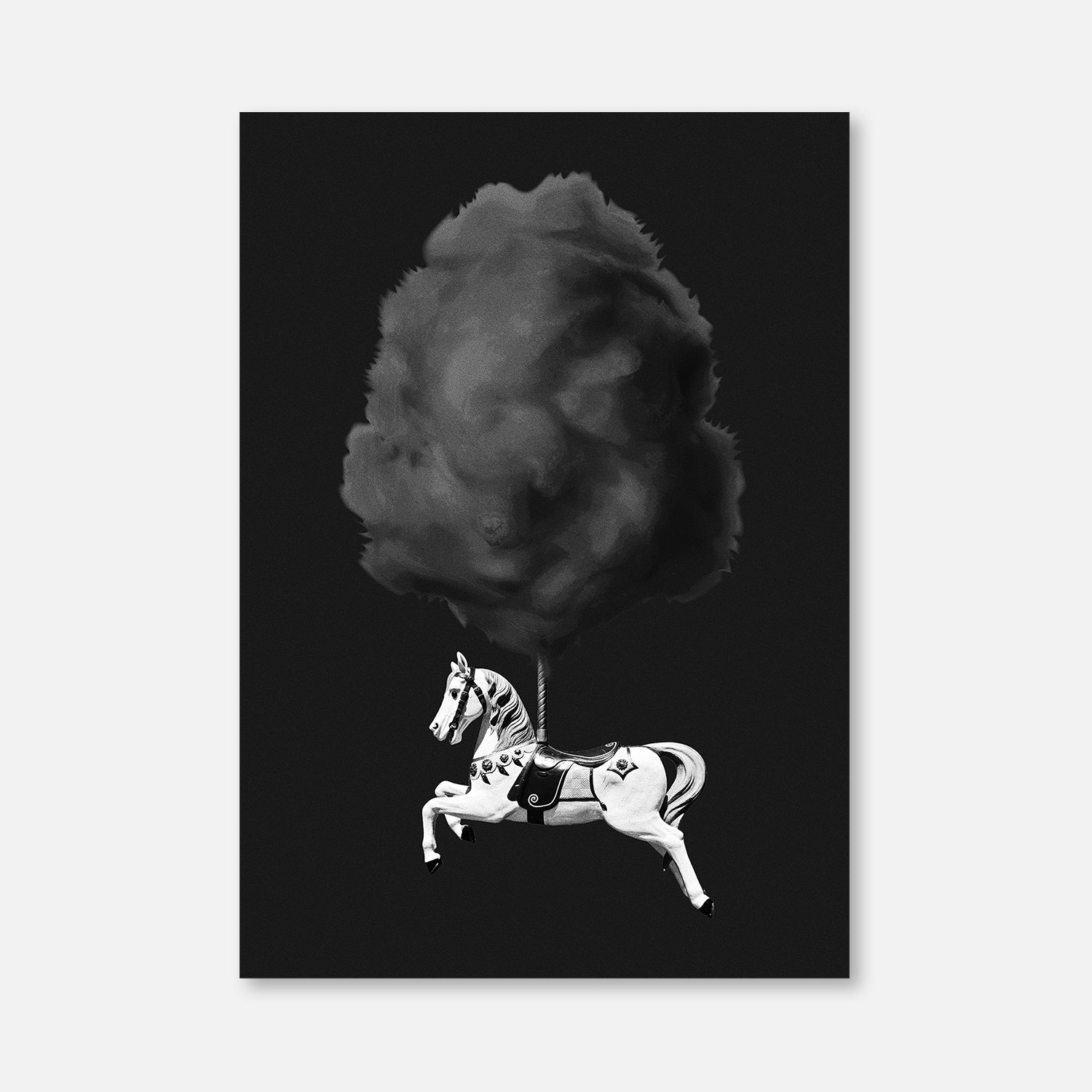 Candyfloss Horse BW