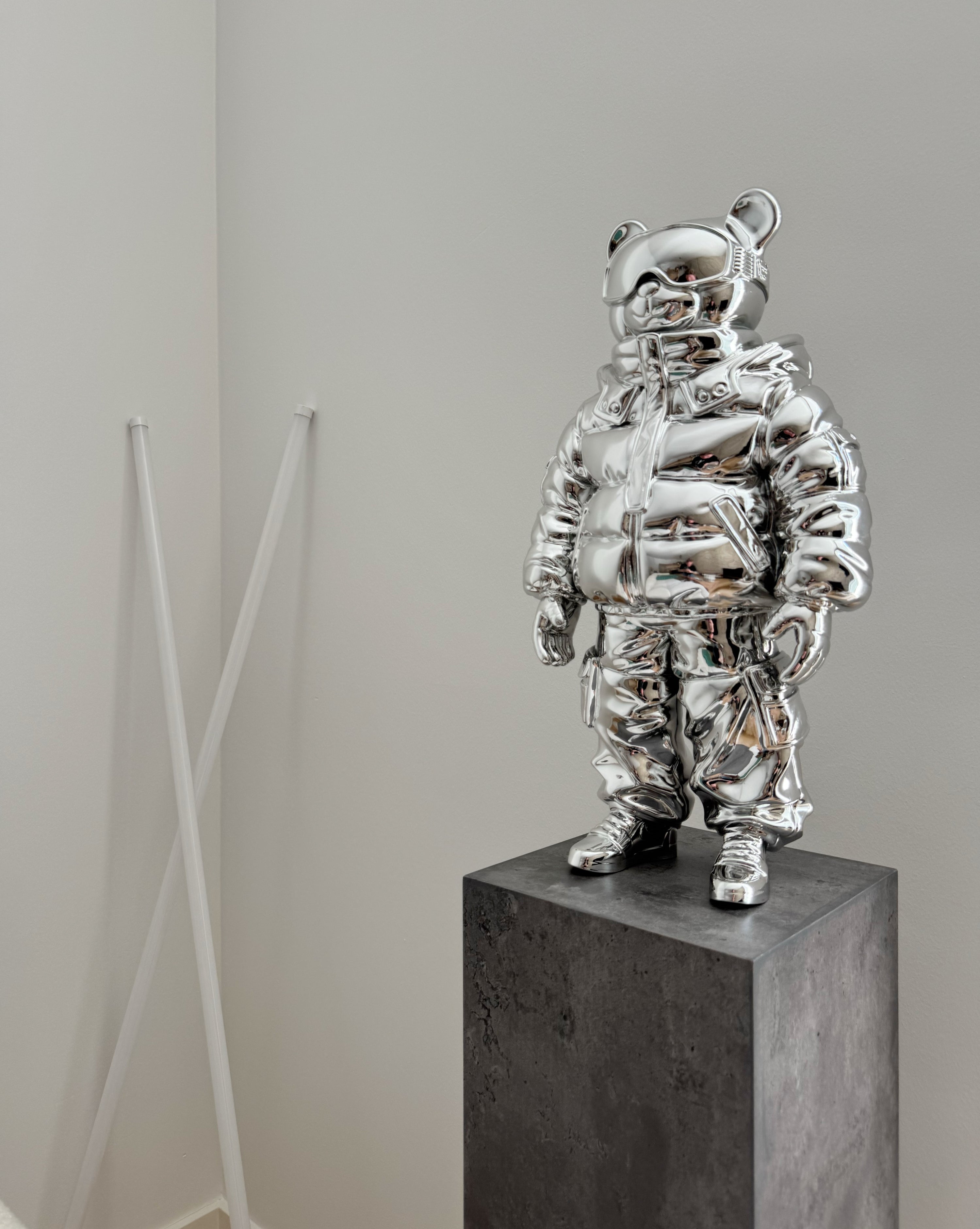 SCULPTURE ABWE 50CM / CHROME