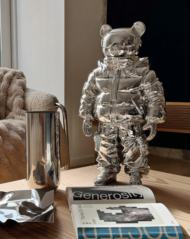 SCULPTURE ABWE 50CM / CHROME