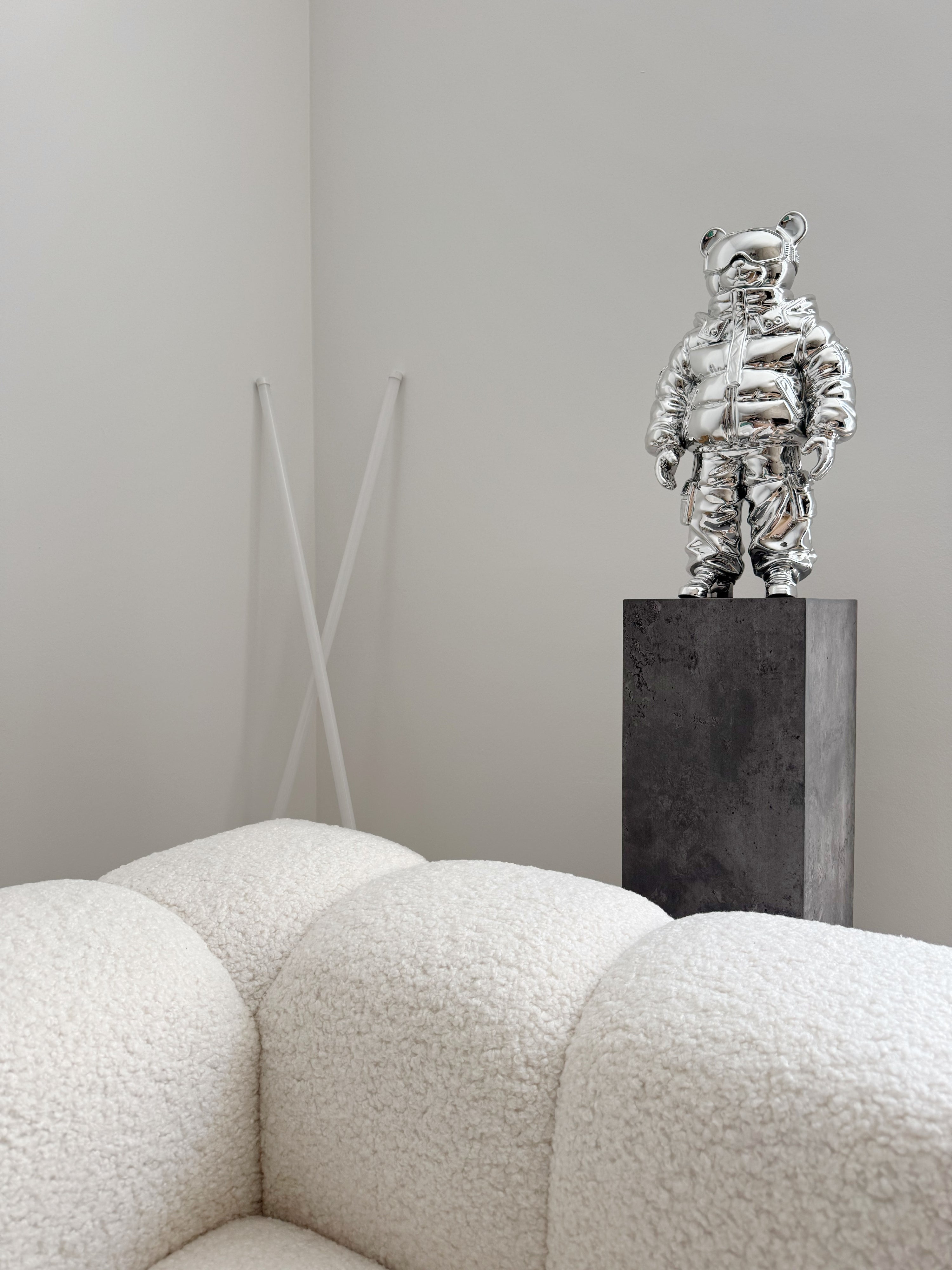 SCULPTURE ABWE 50CM / CHROME