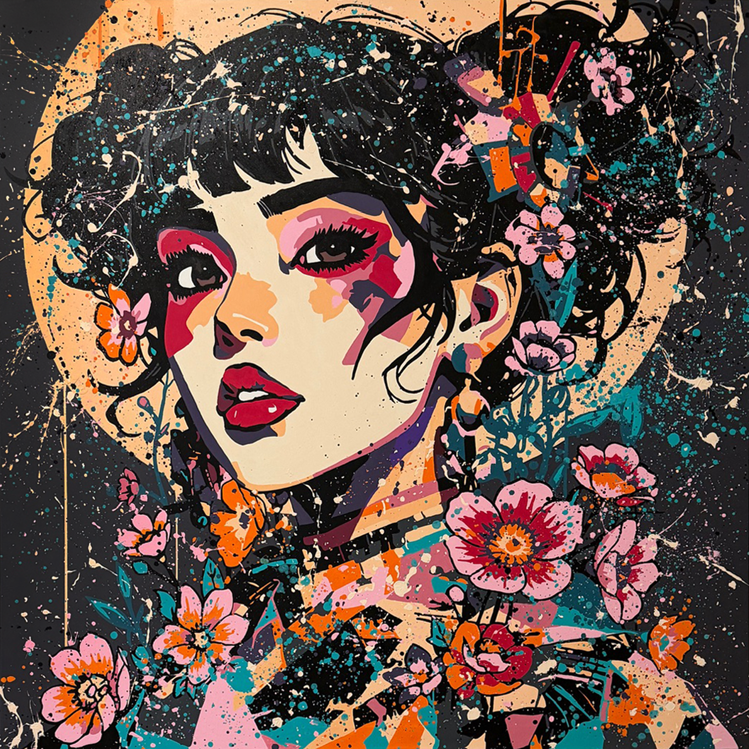 Atomic Girl in Bloom, 2026 - 170x170cm