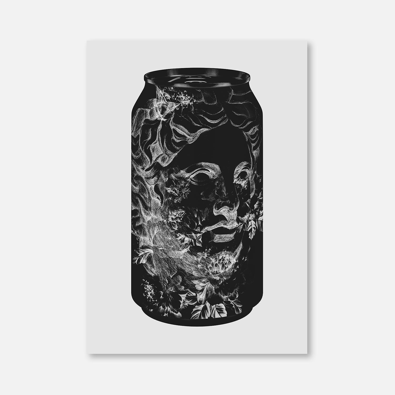 Flower Man Black Can
