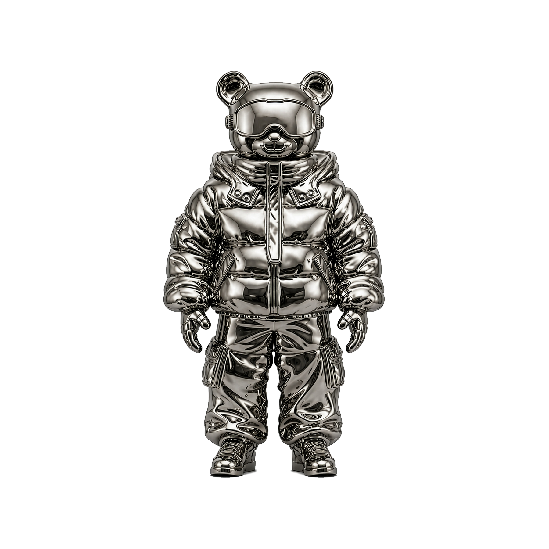 SCULPTURE ABWE 100CM / DARK CHROME