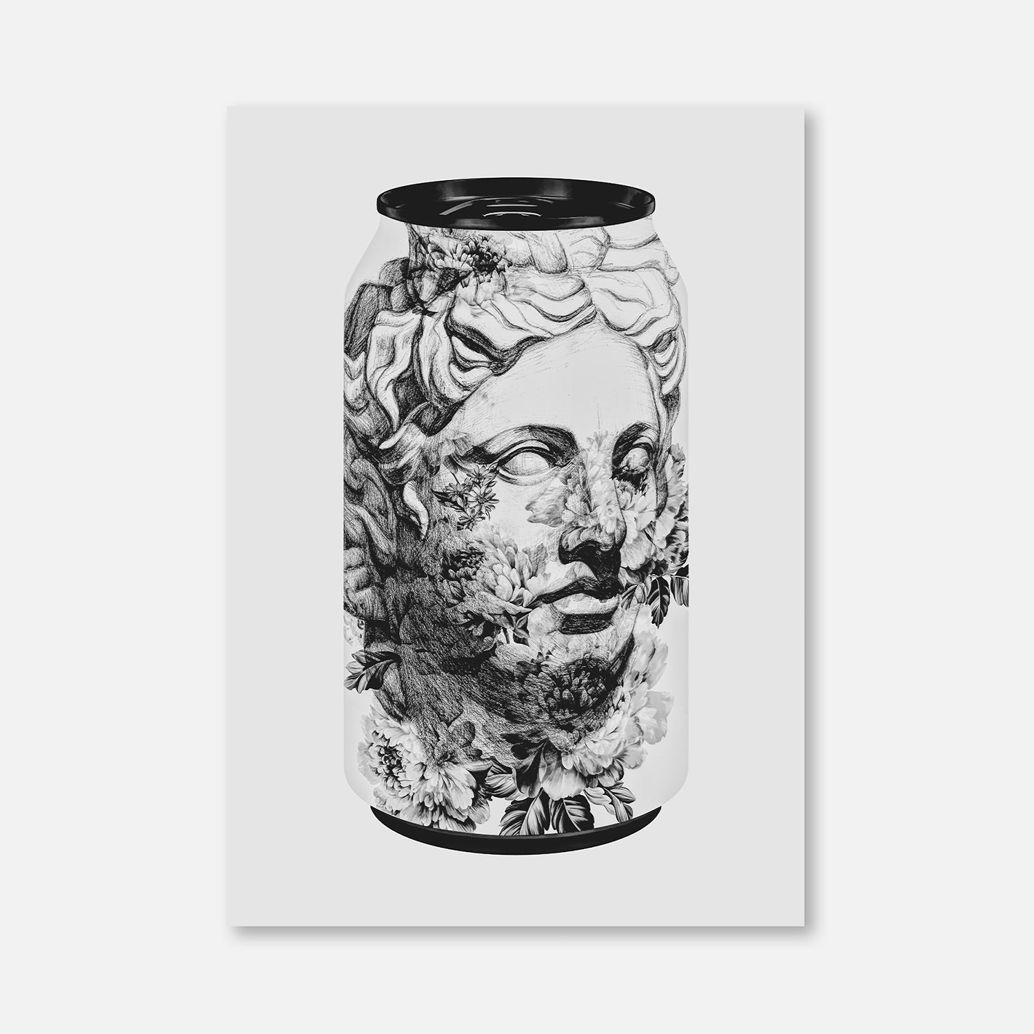 Flower Man White Can