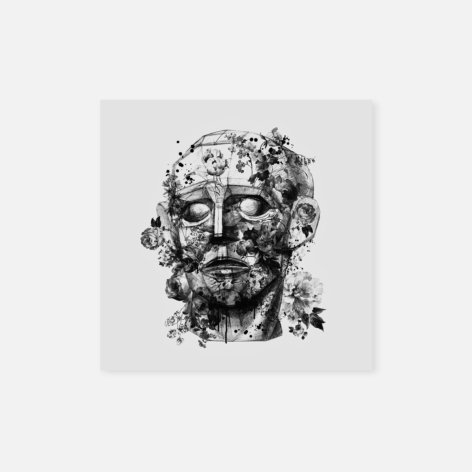 Flower Man BW