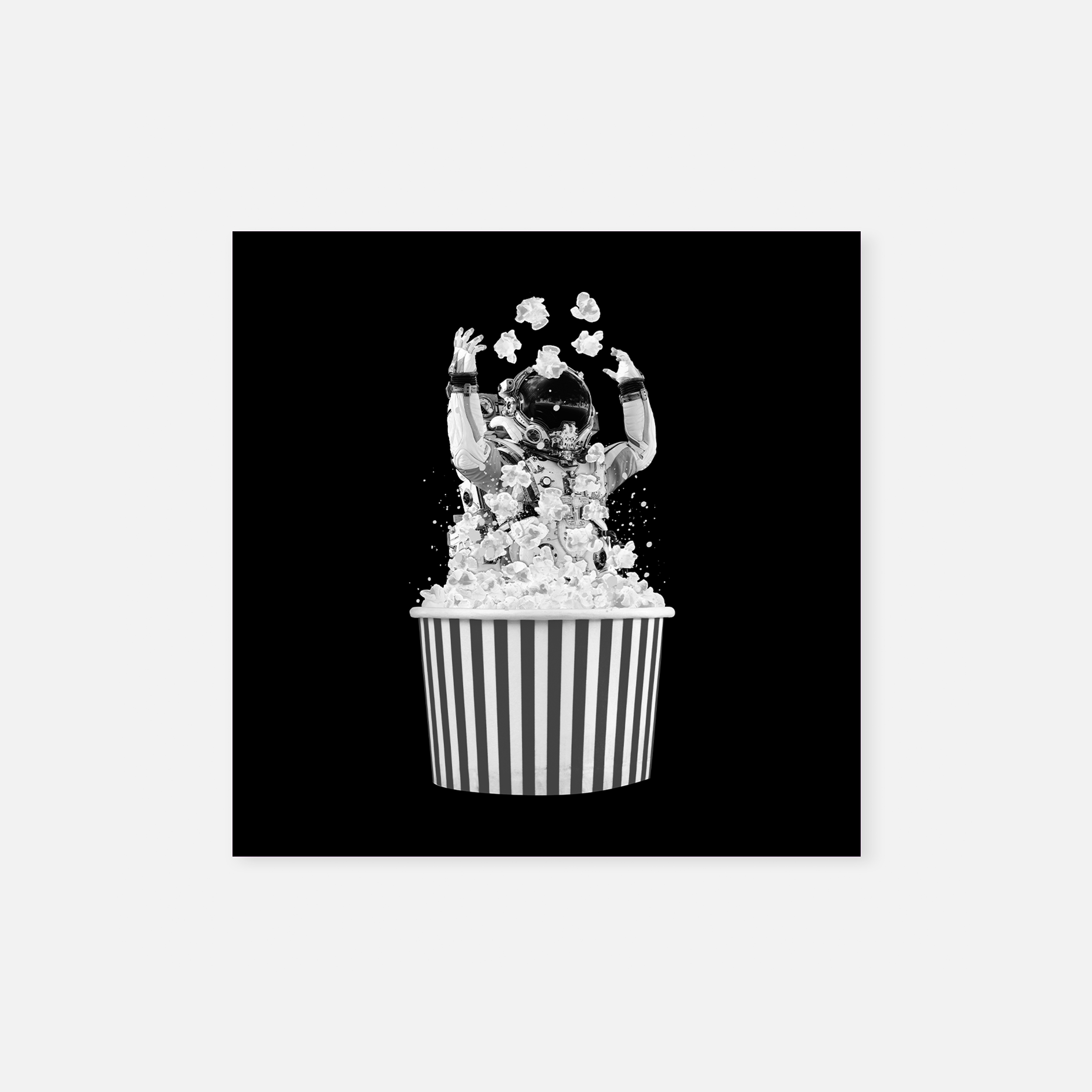 Planet Popcorn BW