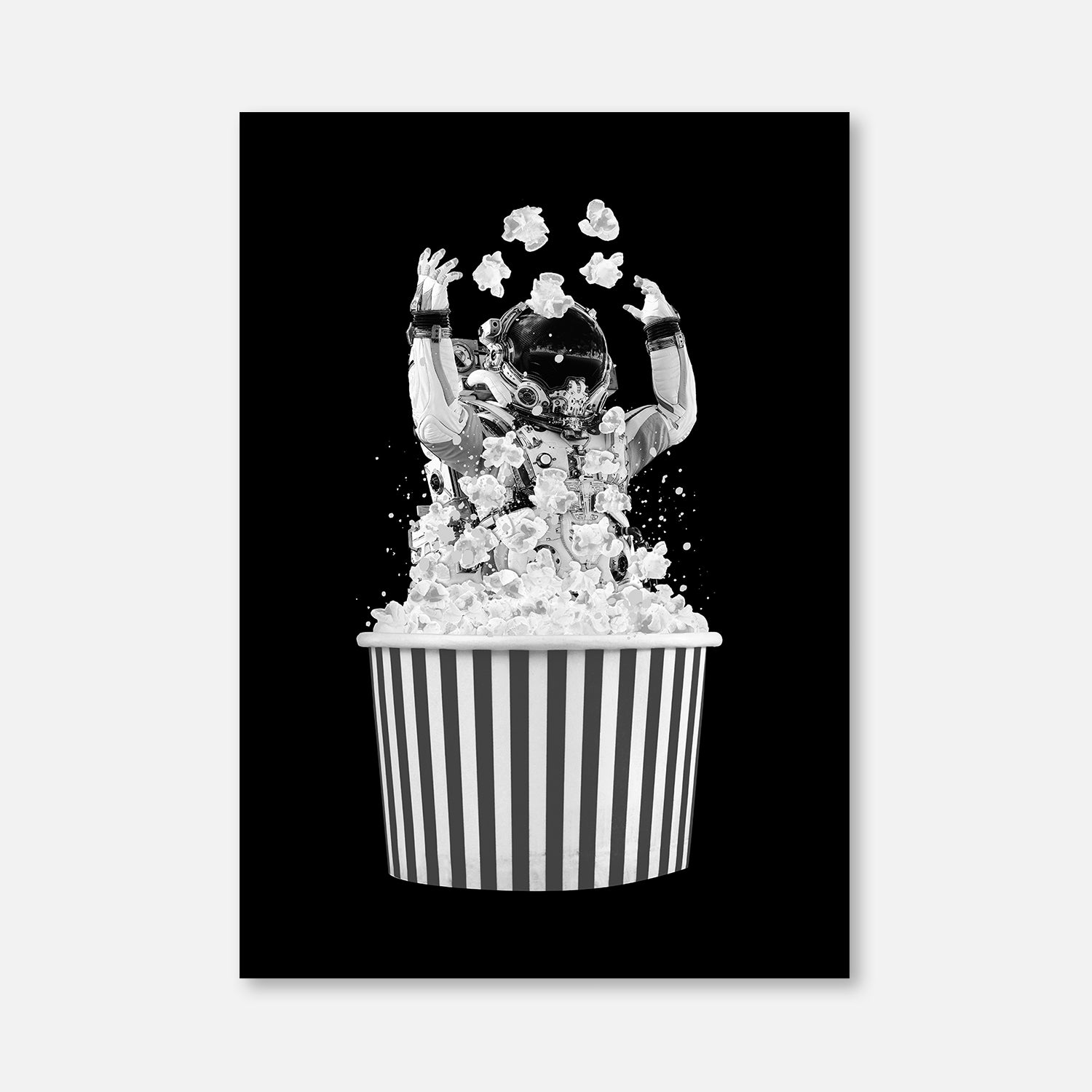 Planet Popcorn BW