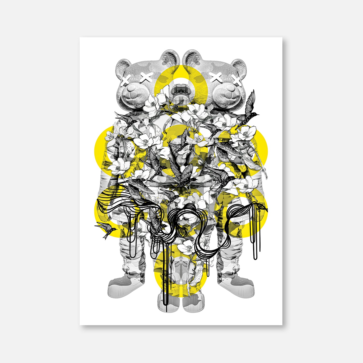 Astrobears Flower Circle Yellow